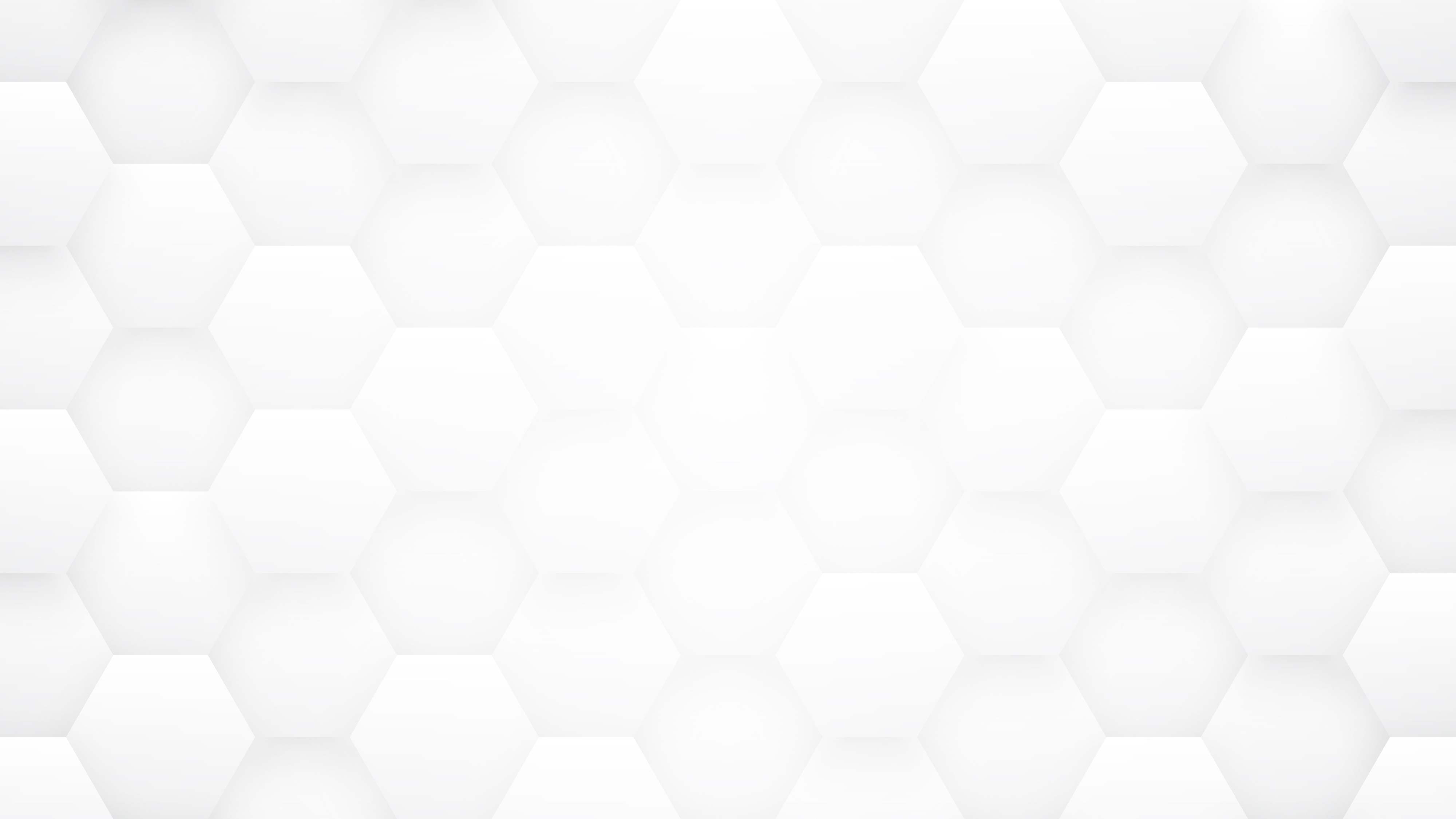 Minimalist White Abstract Background Technologic 3D Hexagons